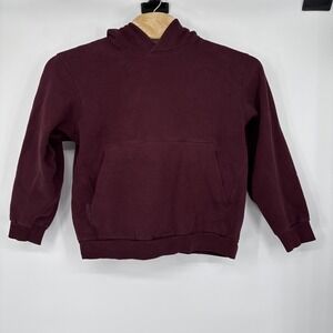 Lululemon Steady State Hoodie Men M Burgundy Pullover Sweatshirt Kangaroo Pocket